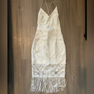 White dress. Brand- Two sisters the label. Size- small.